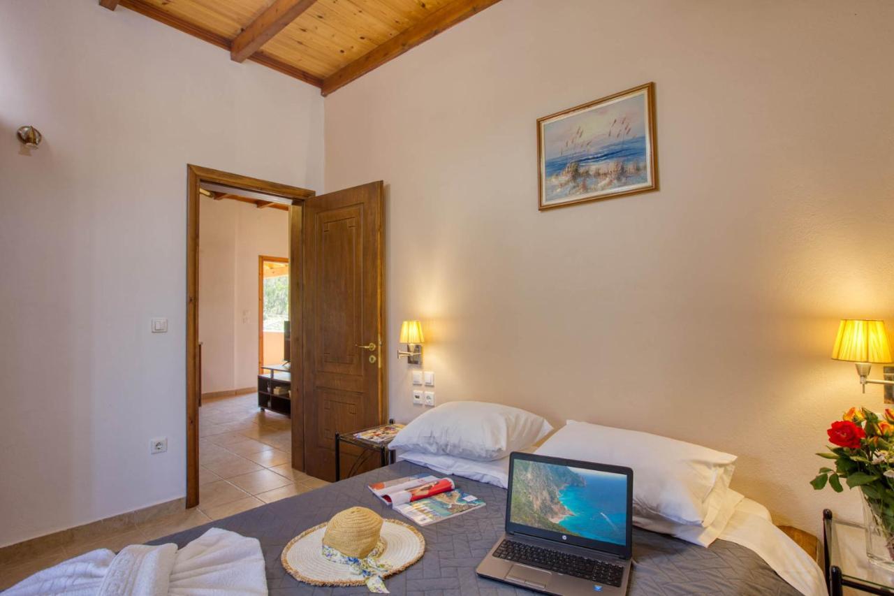 Christinas Apartments Agios Matthaios  ภายนอก รูปภาพ